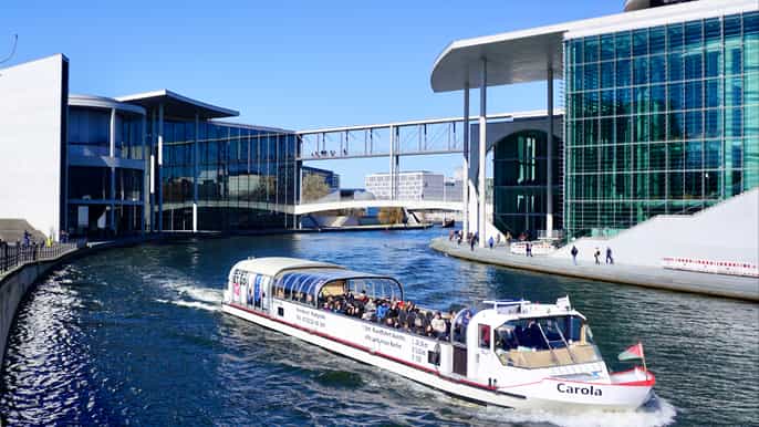 Berlín: tour en barco de 1 hora con guía bilingüe en directo